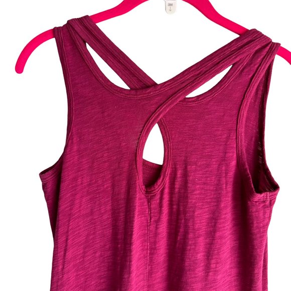 ANTHROPOLOGIE LEFT OF CENTER Fuschia Tulipan HighLow Sleeveless Ladies Dress, XS - Picture 5 of 10